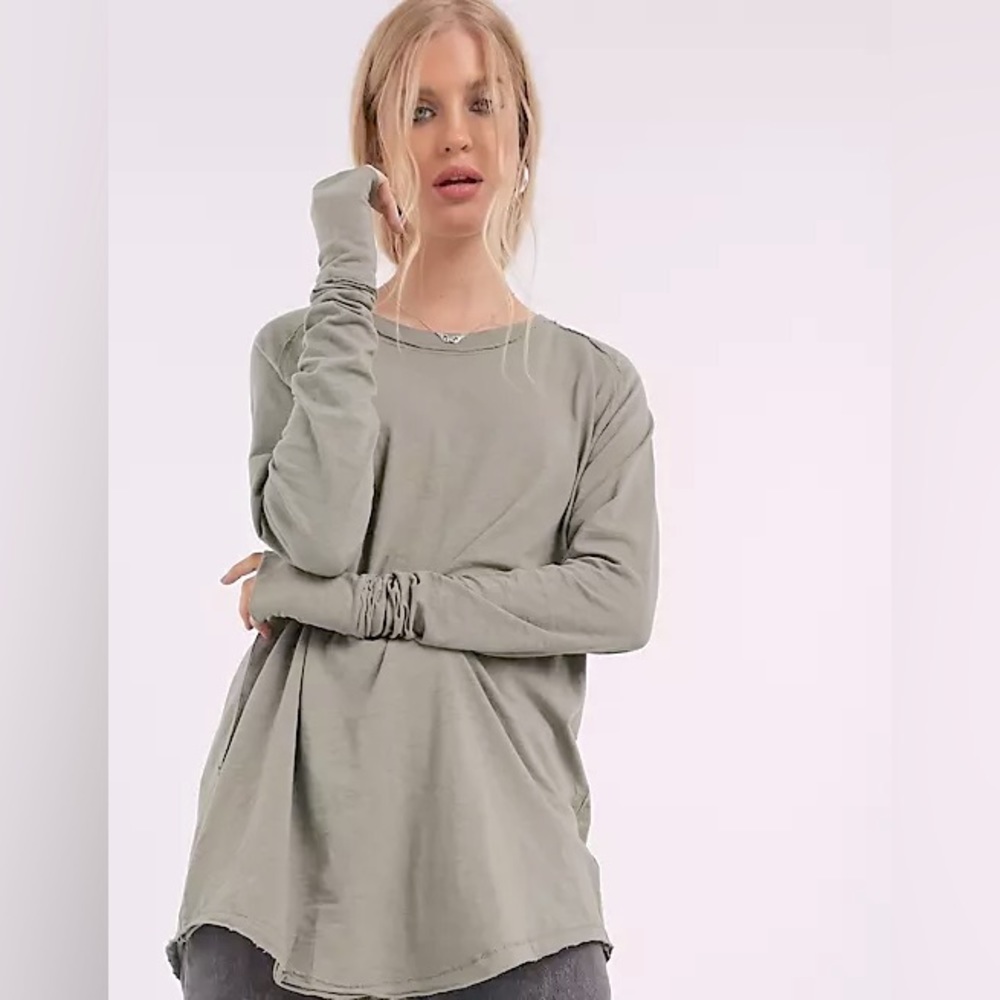 FREE PEOPLE We the Free Arden Extra Long Tee